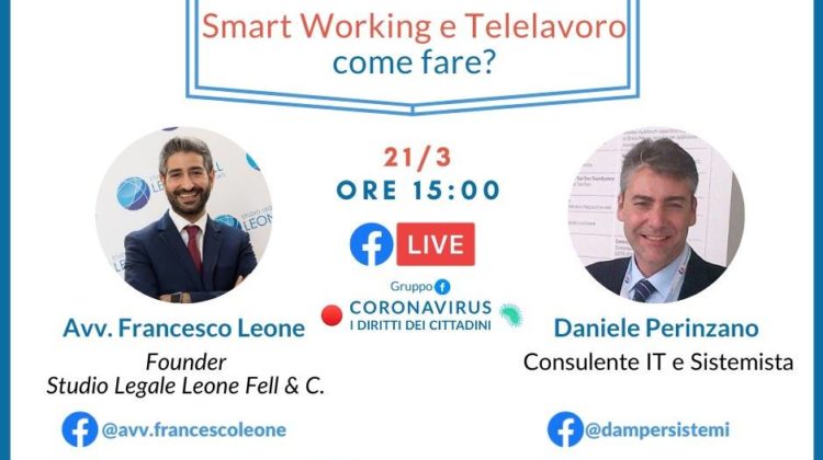 francesco leone facebook smart working e telelavoro