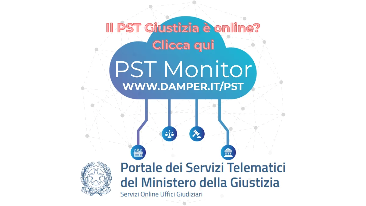 PST monitor verifica portale giustizia