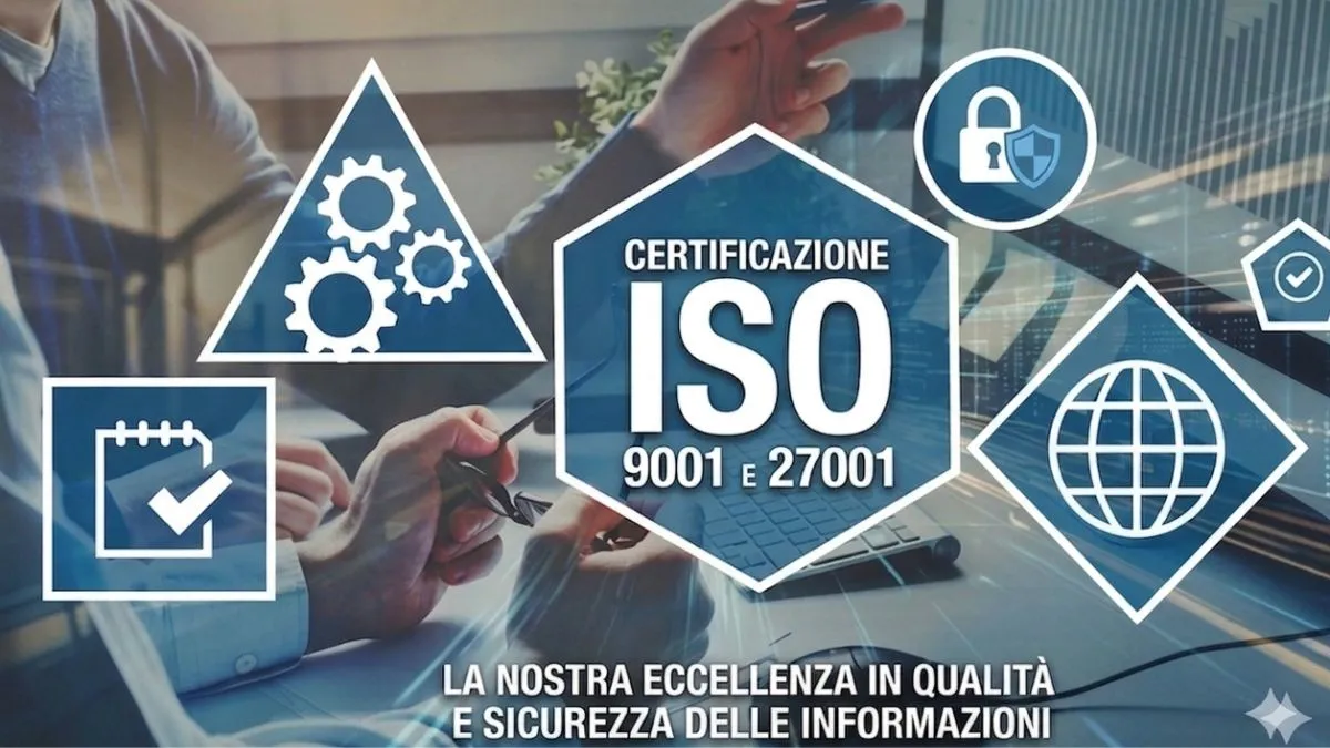 Certificazioni ISO 9001 e ISO 27001 ottenute da Damper Sistemi